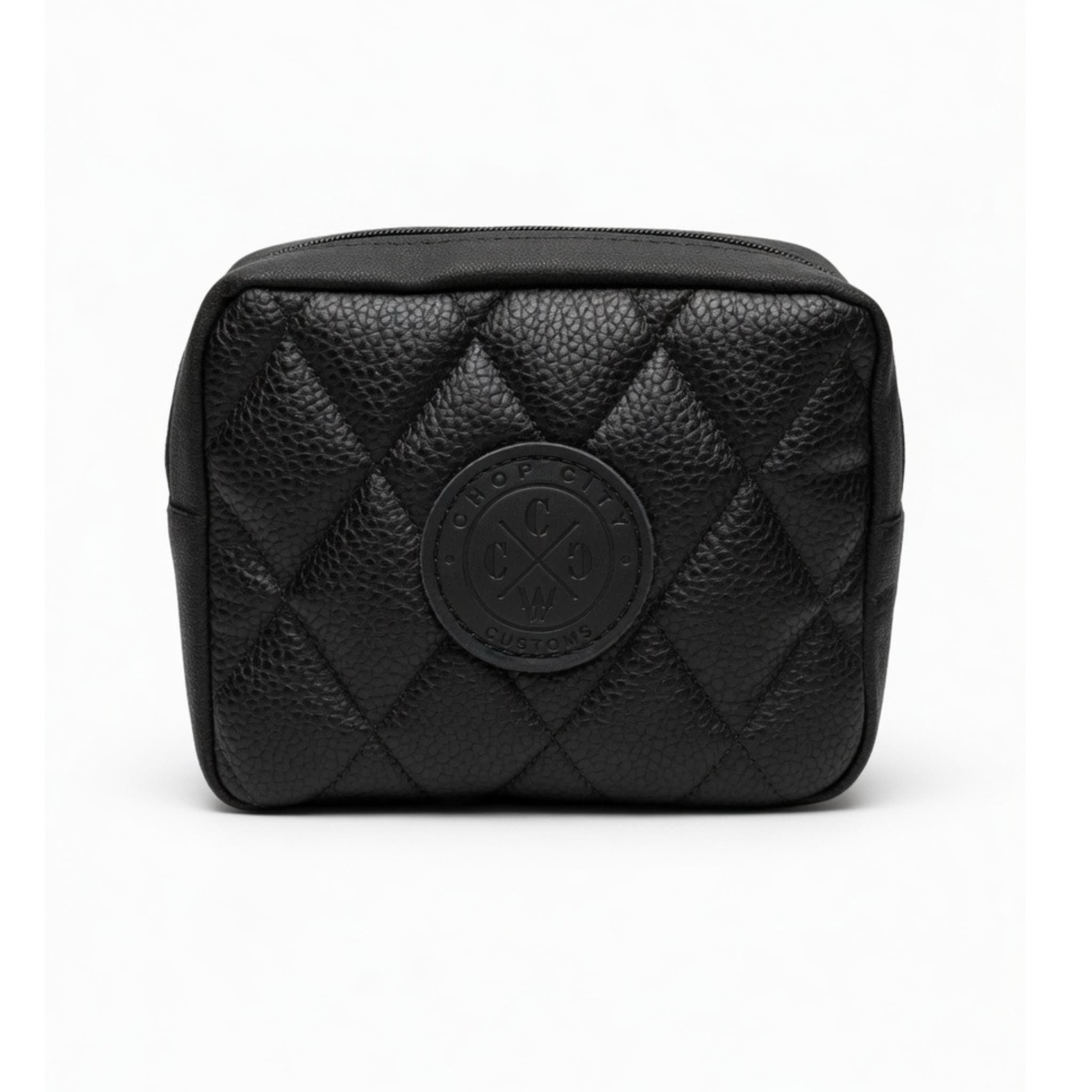 Diamond Tuck Handlebar Bag (black) – Chop City Customs