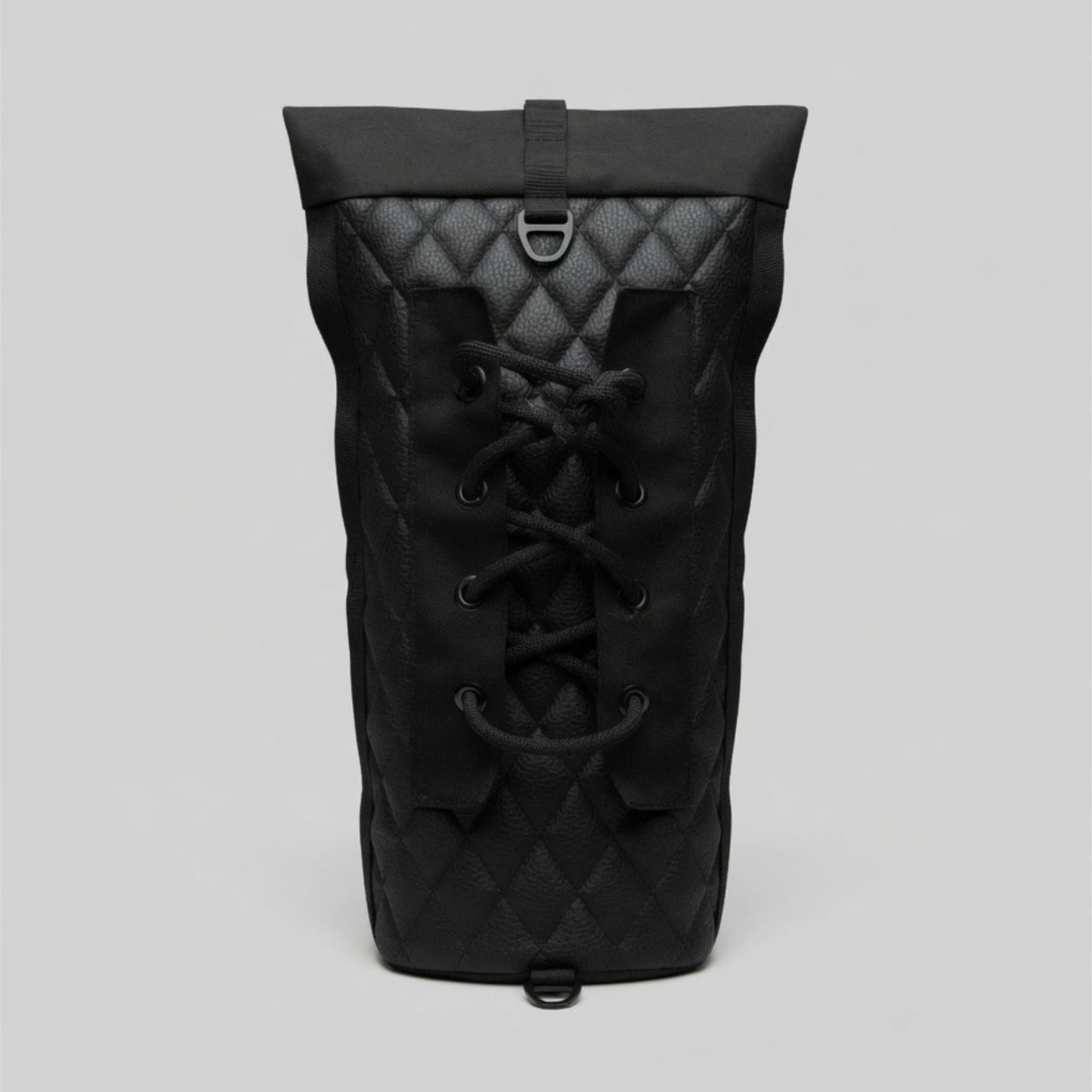 Sissybar Bag (Black) Diamond Tuck Zip One-Of-One